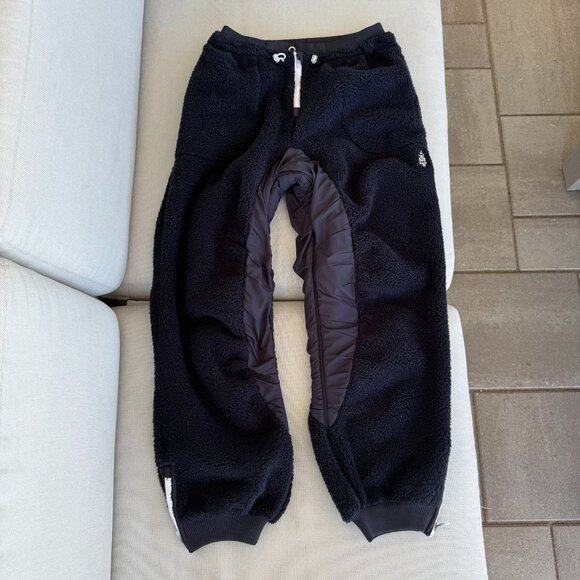 New Free People Sundown Fleece Joggers Wide Leg Pants FP Movement Black Small - Picture 4 of 10